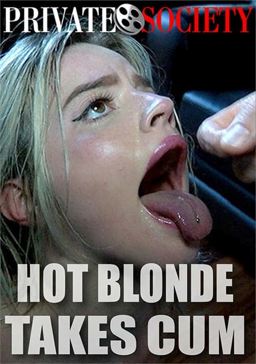 Hot Blonde Takes Cum